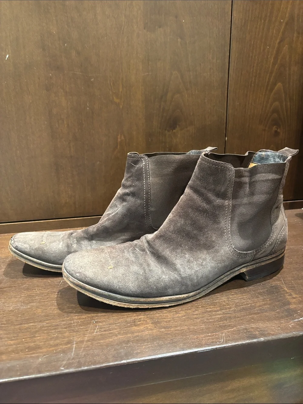 CNC Costume National Men's Dark Brown Suede Chukka Boots